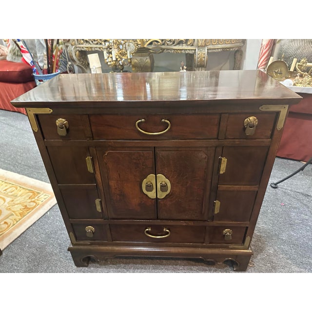 Thomasville Thomasville Hollywood Regency Chinoiserie Commode For Sale - Image 4 of 12