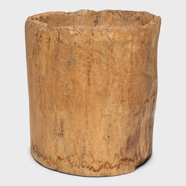 This rustic wooden container dates to the early 20th century and was once used to store dry goods or household items in a...