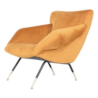 Fabric Armchairs, Italy, 1960s, Set of 2 For Sale
