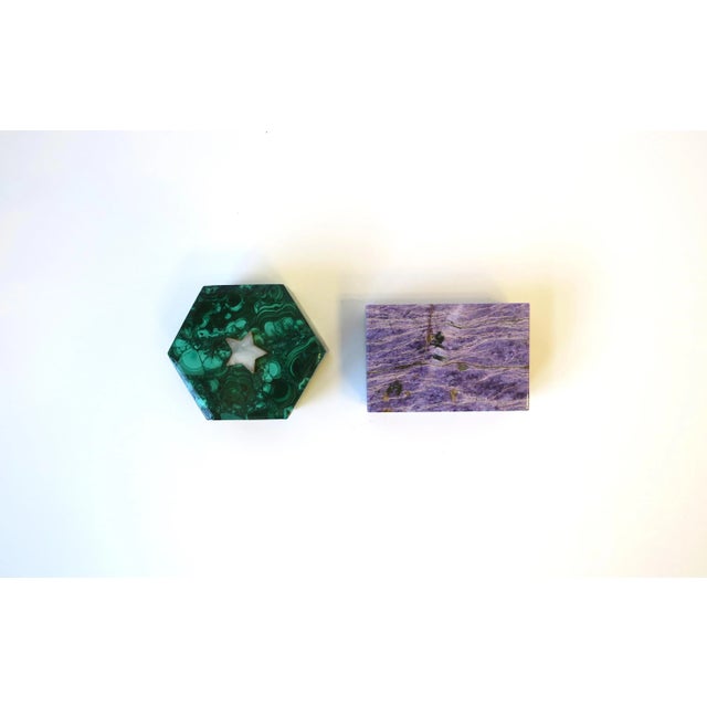 Jewelry Box Purple Charoite For Sale - Image 9 of 12