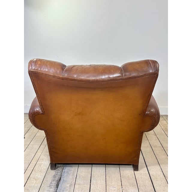1950s Vintage Leather Club Chair, 1950s For Sale - Image 5 of 13