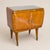 Italian Bedside Tables in Birch, Brass and Glass, 1960s, Set of 2 For Sale - Image 4 of 8