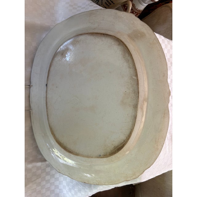 Large Mid 19th Century Unmarked Polychrome Platter For Sale - Image 15 of 18