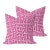 Christopher Farr Meander in Hot Pink 22" Pillows - A Pair For Sale