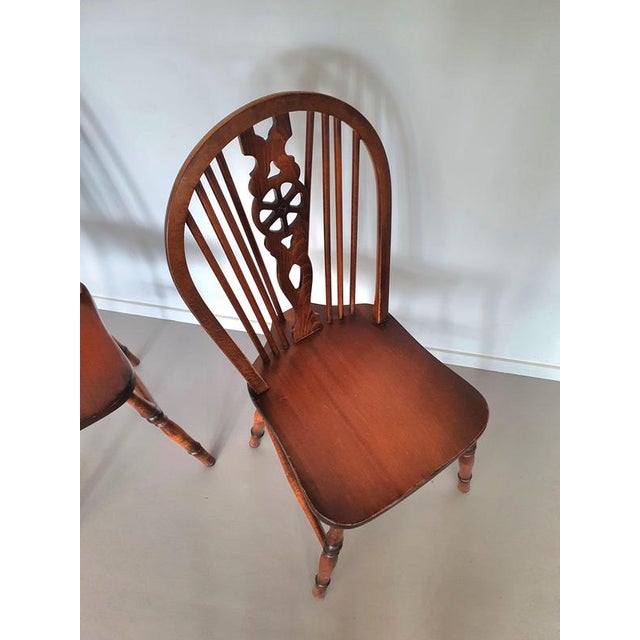 Wheelback Windsor Chairs, Set of 4 For Sale - Image 10 of 16