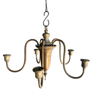 Antique Colonial Candle Chandelier
