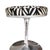 Mid-Century Modern Mid-Century Tulip Style Chrome Stool With Zebra Seats, Pair For Sale - Image 3 of 5