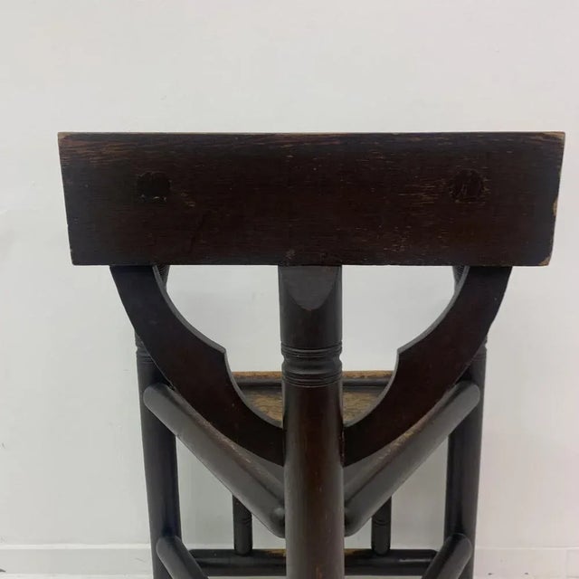 Swedish Munk Tripod Armchair in Oak, 1960s For Sale - Image 10 of 13