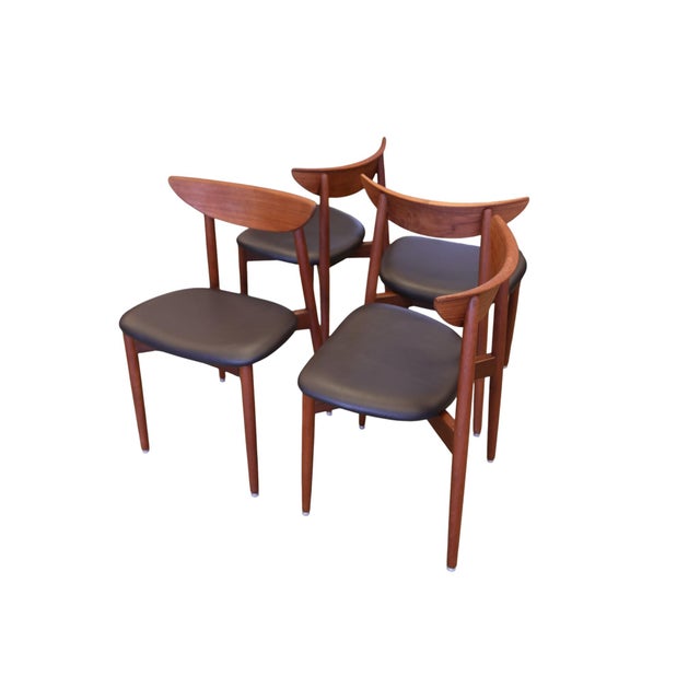 Mid-Century Modern Chair in Teak by Harry Østergaard for Randers Møbelfabrik, 1960s, Set of 4 For Sale - Image 3 of 13