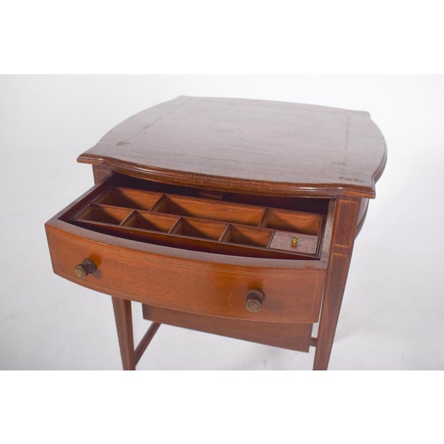 Antique English Sewing Table, 1890s For Sale - Image 3 of 13