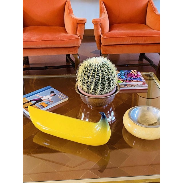 1970s Yellow Ceramic Banana Sculpture from Zanolli Nove Italy, 1970s For Sale - Image 5 of 18