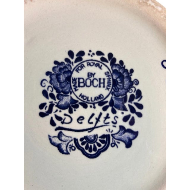 Large Royal Sphinx Blue Garniture Set by Boch Delft, 20th Century, Set of 3 For Sale - Image 9 of 18