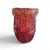 Art Glass Murano Ruby Red Rubino Vase with Bullicante, Aventurina Gold Dust and Applied Morise, Italy, 1950s For Sale - Image 6 of 6