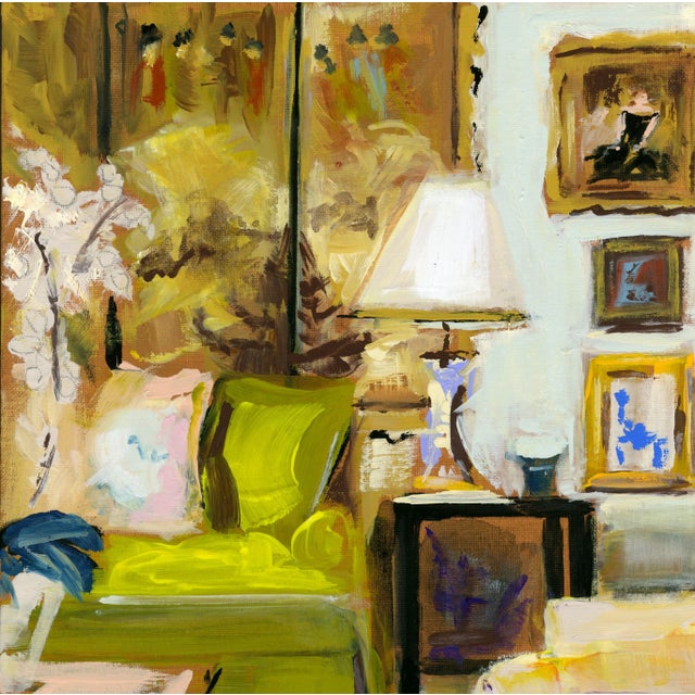Fine art giclee print of my original painting of an interior. All giclée prints are digitally recreated from scanned...