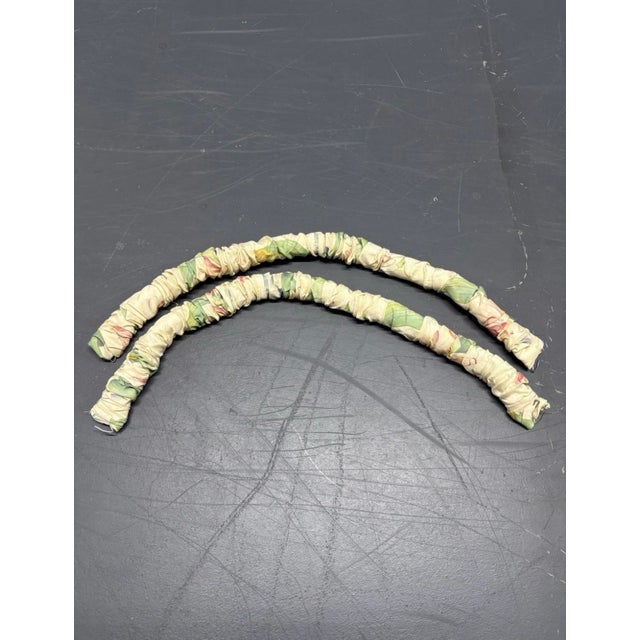 Vintage Custom Pinch Pleat Brunschwig & Fils Fabric Floral Drapes- 2 Panels For Sale - Image 9 of 12