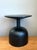 Wood Vintage Modernist Black Wood Accent Table For Sale - Image 7 of 18