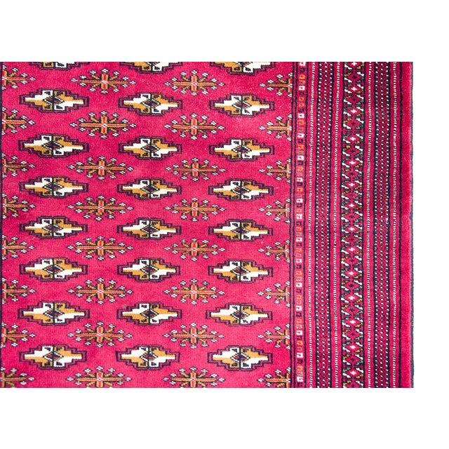 Vintage Persian Turkman Rug For Sale - Image 10 of 16