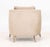 Wood Brabbu "Como" Gray Velvet Upholstered Armchair For Sale - Image 7 of 8