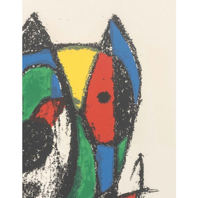 Contemporary Joan Miro "Lithograph V" Lithograph, 1975 For Sale - Image 3 of 9