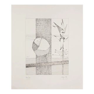 Rolando Persi, Composition, Etching, 1973 For Sale