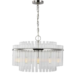 Chapman & Myers by Visual Comfort Studio Beckett Medium Chandelier, Silver