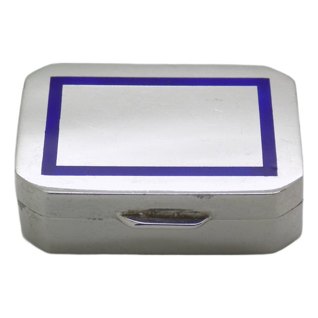 Vintage Italian Handmade Genuine Silver Florentine Rectangular Pill Snuff Trinket Box For Sale