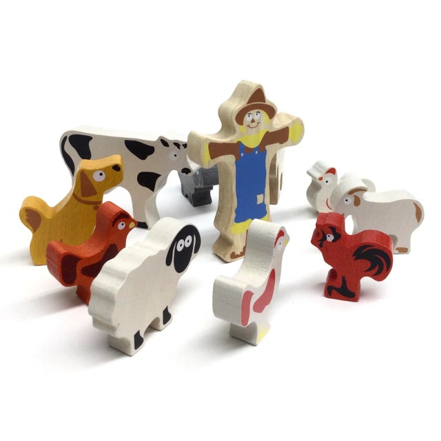 Hand Painted Farm Animal Set of 11 For Sale In Portland, ME - Image 6 of 7