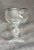 Mid-Century Modern Vintage Etched Crystal Champagne Coupes With Platinum Rim, Faceted Stem Barware – Set of 2 For Sale - Image 3 of 9