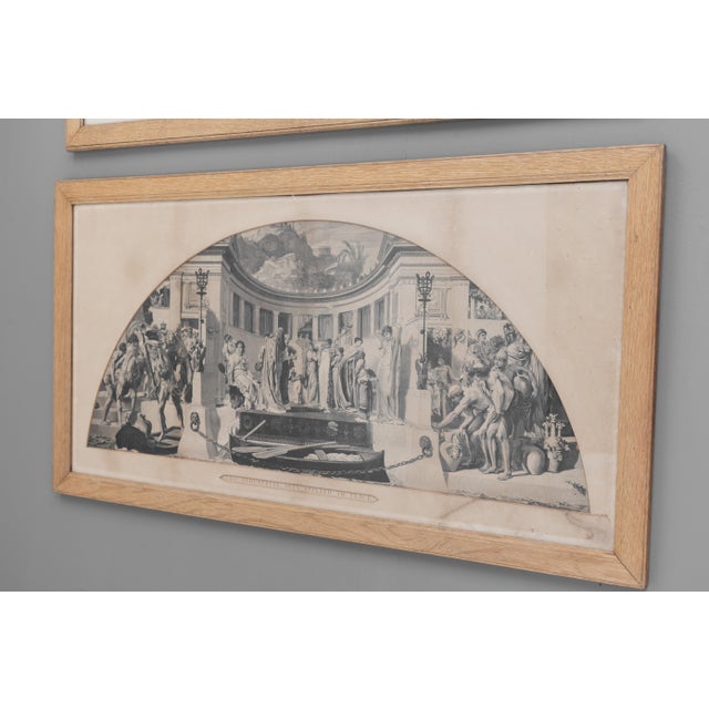 After Frederic Leighton, The Industrial Arts Applied to War and Peace, 1900, Prints, Framed, Set of 2 For Sale - Image 3 of 11