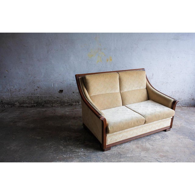 Art Deco Sofa with Ornate Design Elements For Sale - Image 6 of 14