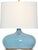 Transitional Thomas O'Brien by Visual Comfort Signature Olinda 17" Low Table Lamp in Crackled Robin with Linen Shade For Sale - Image 3 of 3