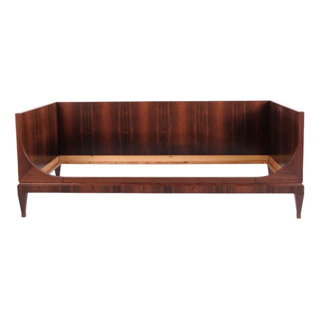 Vintage Danish Rosewood Bed, 1960s For Sale
