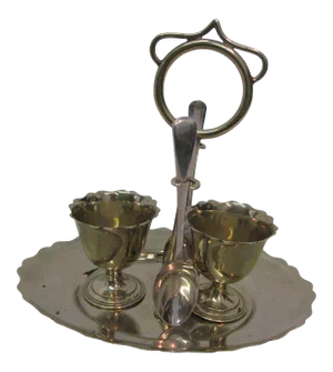 Antique Dual Egg Server - Made in England