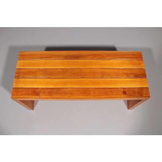 Mid-Century Italian Beechwood Bench, 1960s For Sale - Image 10 of 12