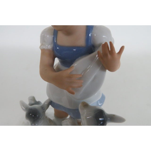 Gerold Porzellan Bavaria West Germany No 65757b Girl With Goats Figurine 4982b For Sale - Image 12 of 17