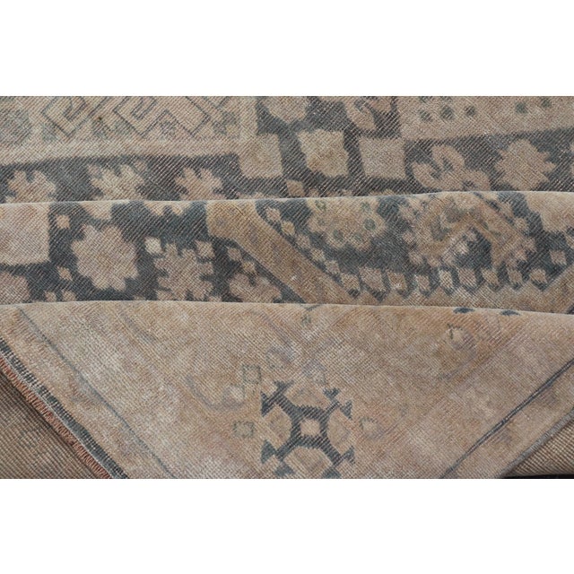 Antique Turkish Sivas Rug With Diamond Medallions and Allover Floral Field For Sale - Image 12 of 13