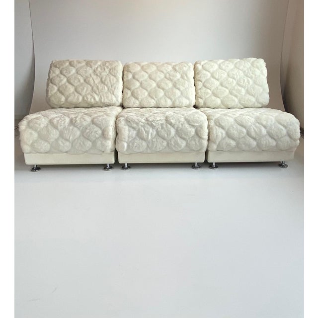 Modern White Modular Sofa by Mario Bellini for Roche Bobois, 1970s, Set of 4 For Sale - Image 3 of 4