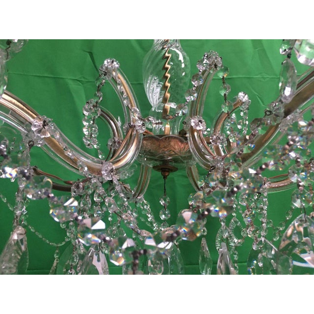 Crystal Chandelier, 1950s For Sale - Image 4 of 18