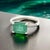 Natural Emerald Diamond Ring Size 6.5 14k Gold 1.95 TCW Certified For Sale - Image 10 of 11