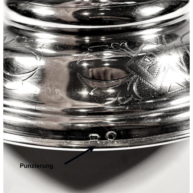 Large Historicism Five-Flame Silver Candleholder by Hermann Südfeld, Vienna, 1890 For Sale - Image 6 of 8