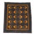 Early 20Thc Amish Black Cotton Sateen W/ Wool Pumpkin Baskets Quilt From Ohio For Sale