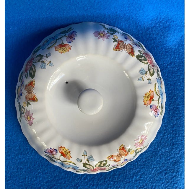 White Aynsley "Cottage Garden" Oven-to-Table Covered Casserole 2.5 Quart For Sale - Image 8 of 13