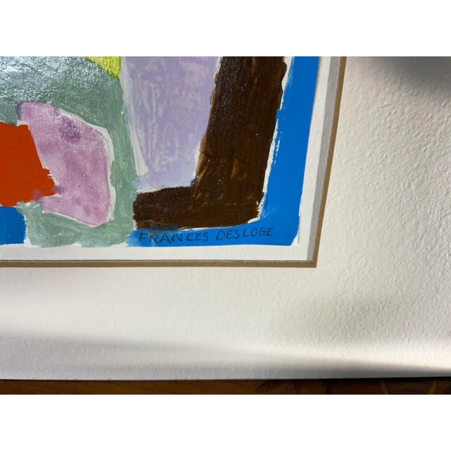 Small Abstract Watercolour Painting by Frances Desloge For Sale In Miami - Image 6 of 10