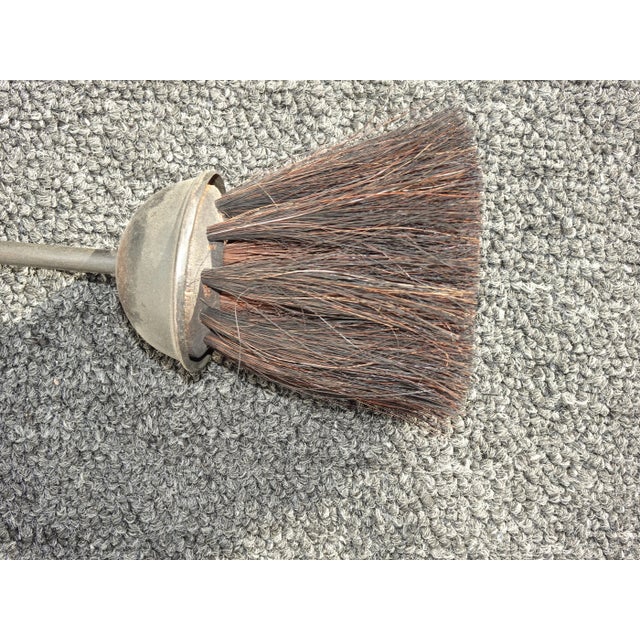 Fp5 Vintage French Country Brown Fireplace Tools W 4 Tools For Sale - Image 9 of 13
