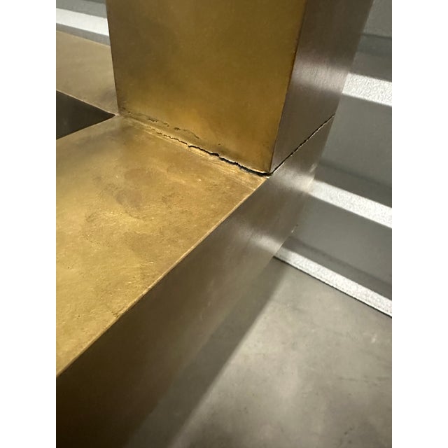 Late 20th Century Annabelle Selldorf Solid Bronze Console Table For Sale - Image 9 of 10