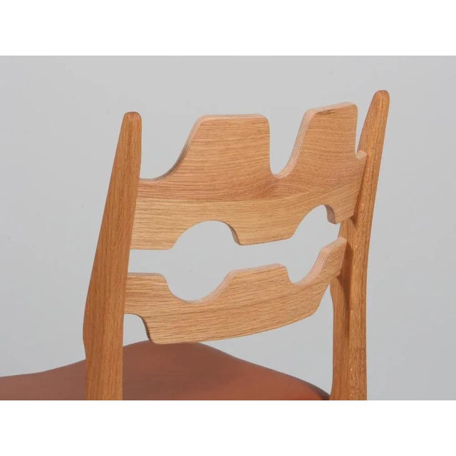 Wood Model Razorblade Oak Dining Chair by Henning Kjærnulf, Denmark, 2023 For Sale - Image 7 of 8