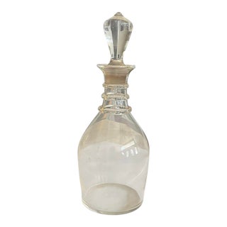 1950s Steuben Clear Crystal Wine Decanter-Signed For Sale