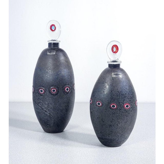 Blown Glass Vases by A. Barbini, Set of 2 For Sale - Image 15 of 18