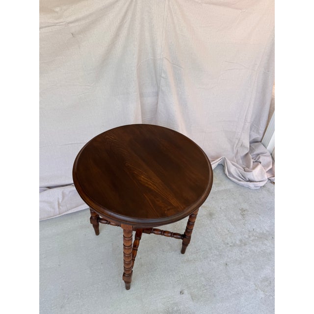 English Bobbin Twist Side Table For Sale - Image 9 of 9