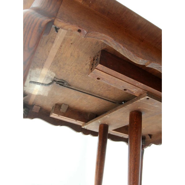 Antique Queen Anne Style Dining Table For Sale - Image 12 of 12